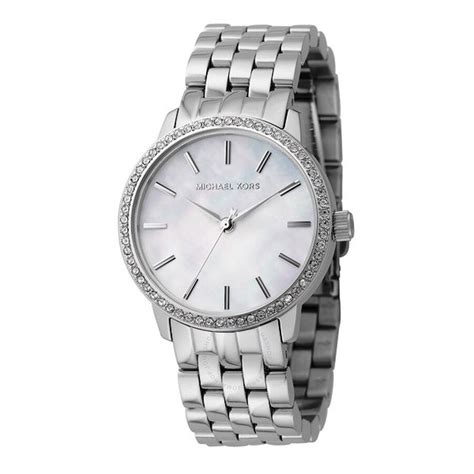 Michael Kors Polished Round Swarovski Crystal Ladies Watch 